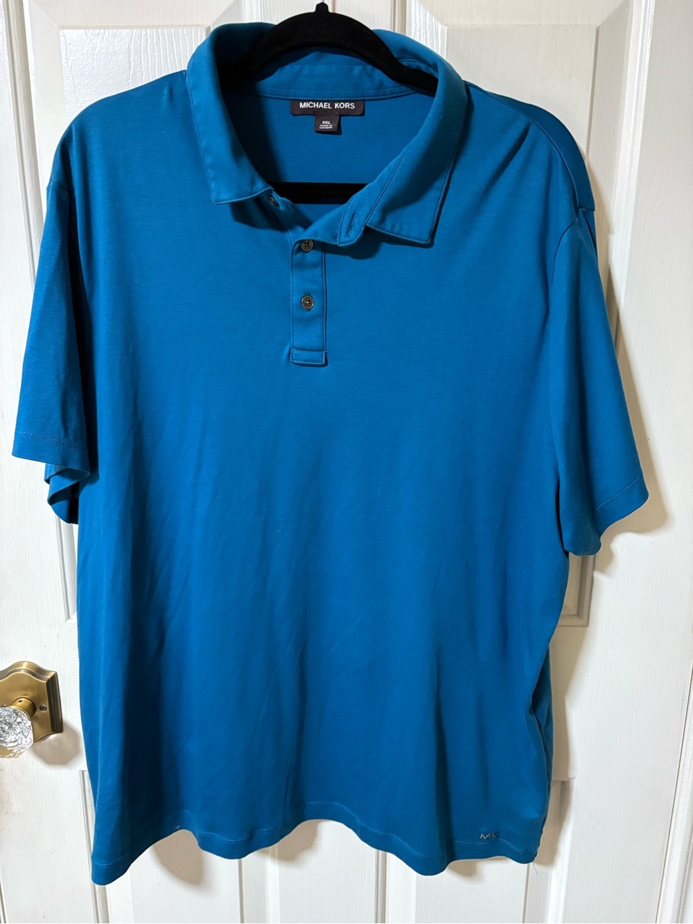 Michael Kors Men’s Teal Blue Polo Short Sleeve Shirt Sz:XXL
